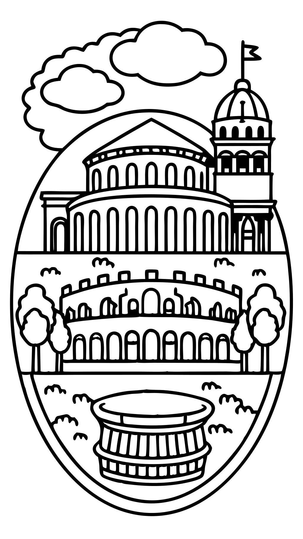 ancient rome coloring pages